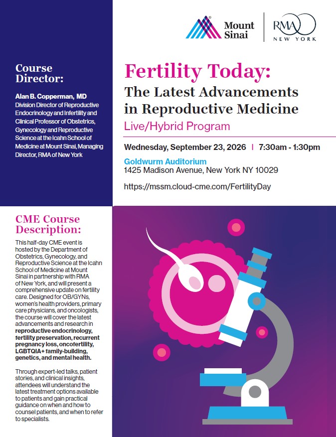 Fertility Day: What Clinicians Need to Know Now About the Latest in Reproductive Medicine Banner